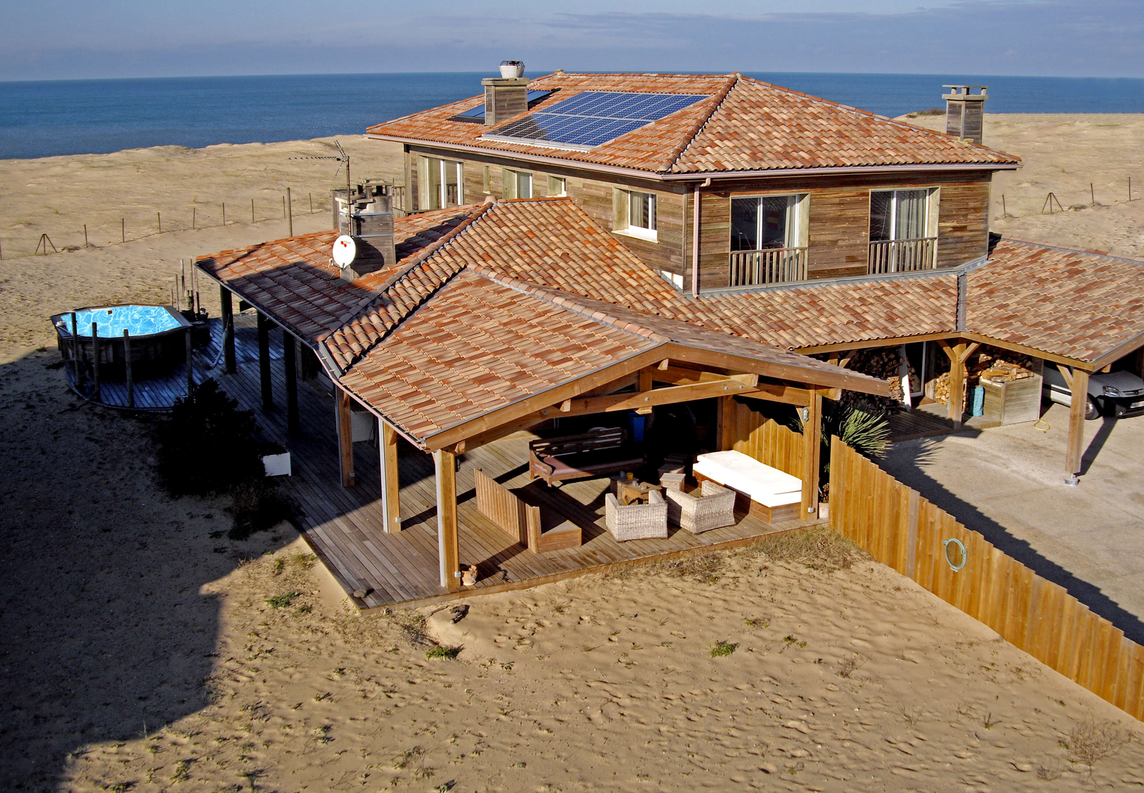 Vue Mer - Villa de Vacances en Bord de Mer à louer à Seignosse Hossegor dans les Landes